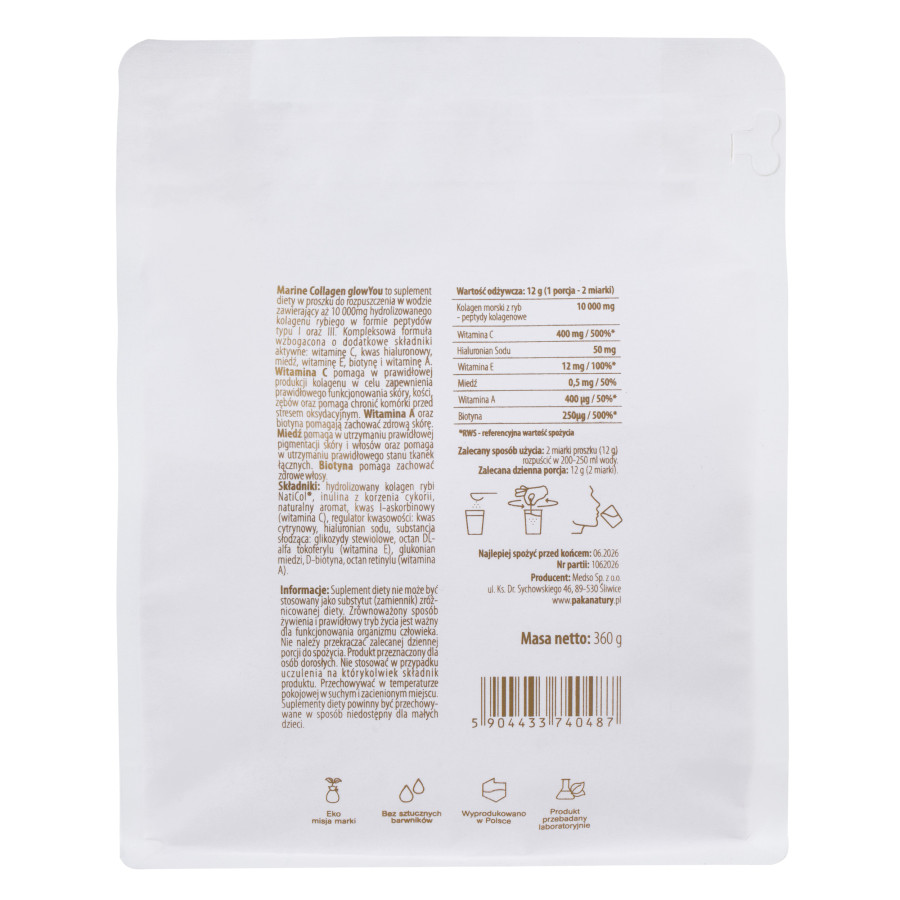 Kolagen morski glowYou 10 000 mg (arbuzowy) -...