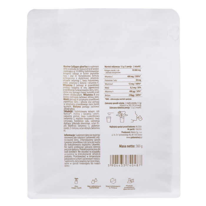 Kolagen morski glowYou 10 000 mg (arbuzowy) - 30 porcji do picia