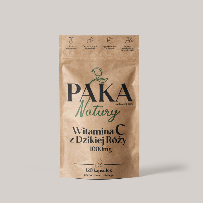 Witamina C z Dzikiej Róży 1000mg 120 kaps.