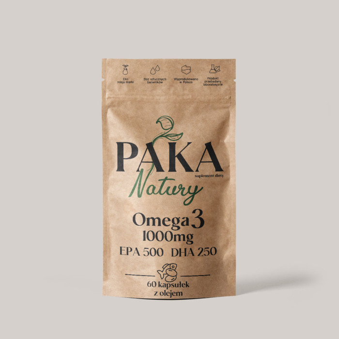 Omega 3 1000 mg EPA 500 DHA 250 + wit. E, miękka kapsułka