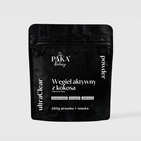 Węgiel aktywny z kokosa w proszku 250g