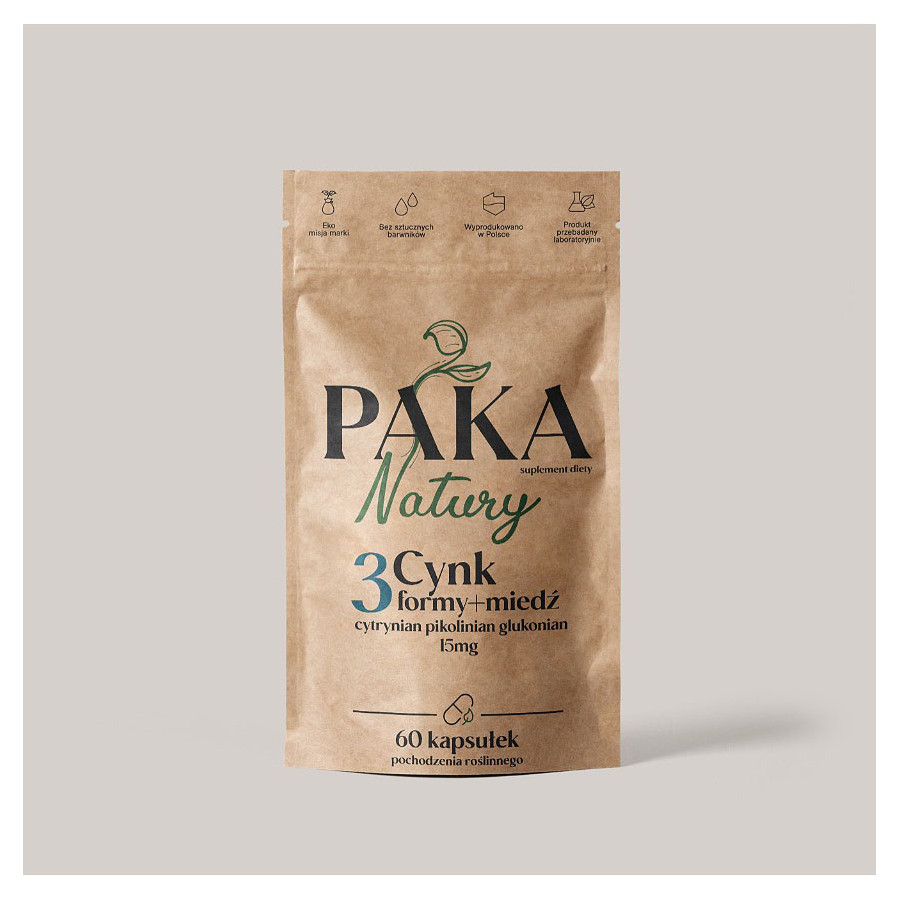 Cynk 3 formy + miedź 60kaps.