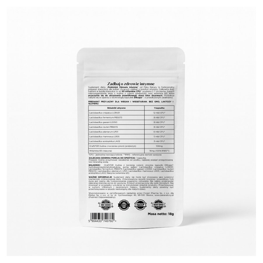 Probiotyk Zdrowie intymne 50 mld 30kaps.