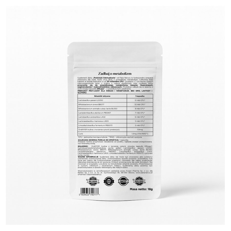 Probiotyk Odchudzanie 50 mld CFU 30kaps.