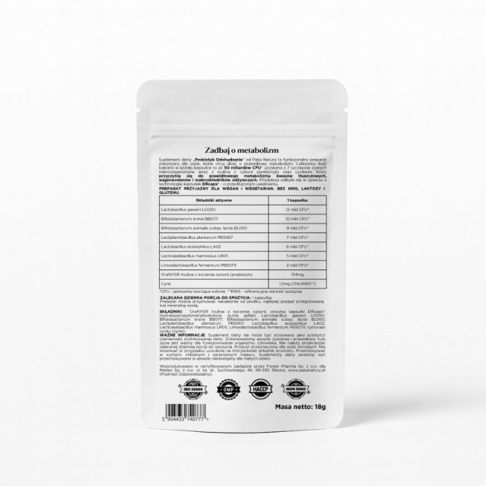 Probiotyk Odchudzanie 50 mld CFU 30kaps.