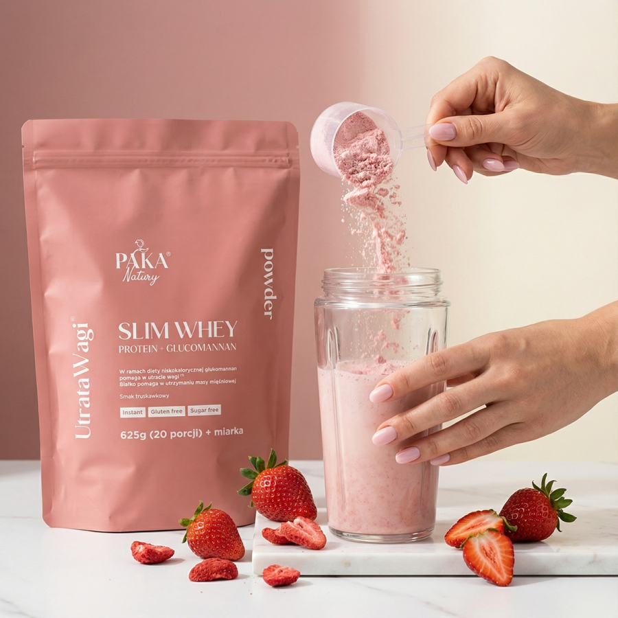 Białko Slim Whey Protein + Glucomannan (smak...