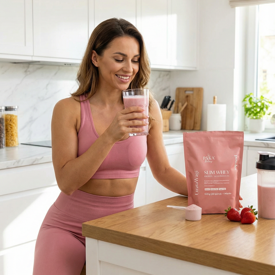 Białko Slim Whey Protein + Glucomannan (smak...