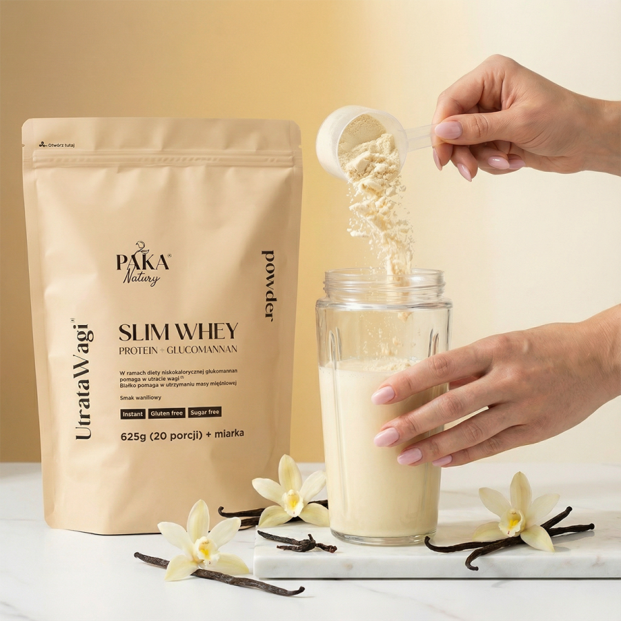 Białko Slim Whey Protein + Glucomannan (smak...