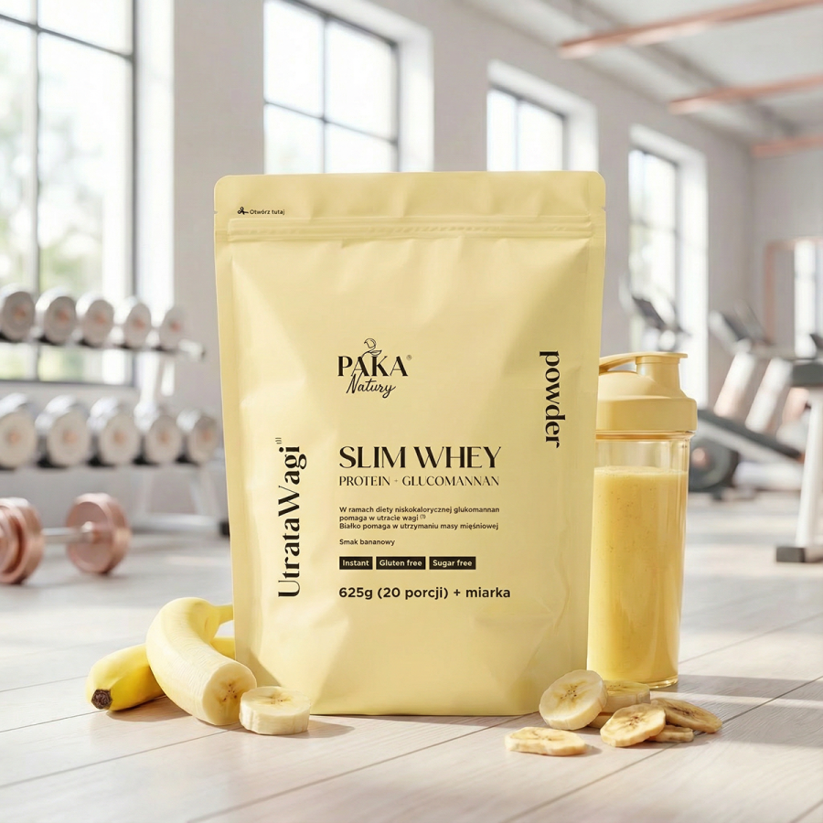 Białko Slim Whey Protein + Glucomannan (smak...