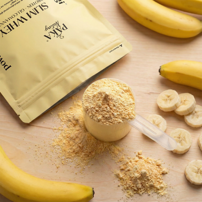 Białko Slim Whey Protein + Glucomannan (smak bananowy) 625 g (20 porcji)